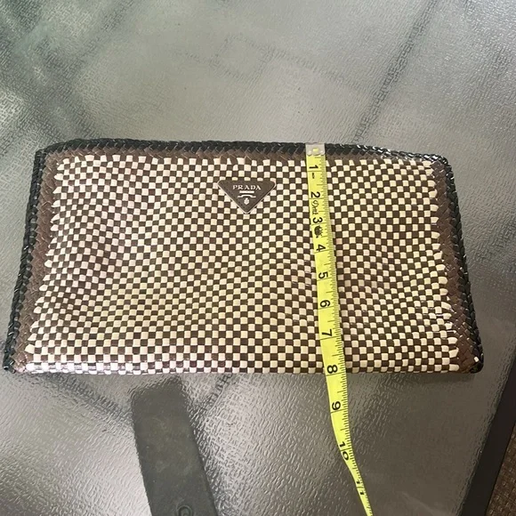 Prada Leather Woven Clutch - Picture 11 of 14